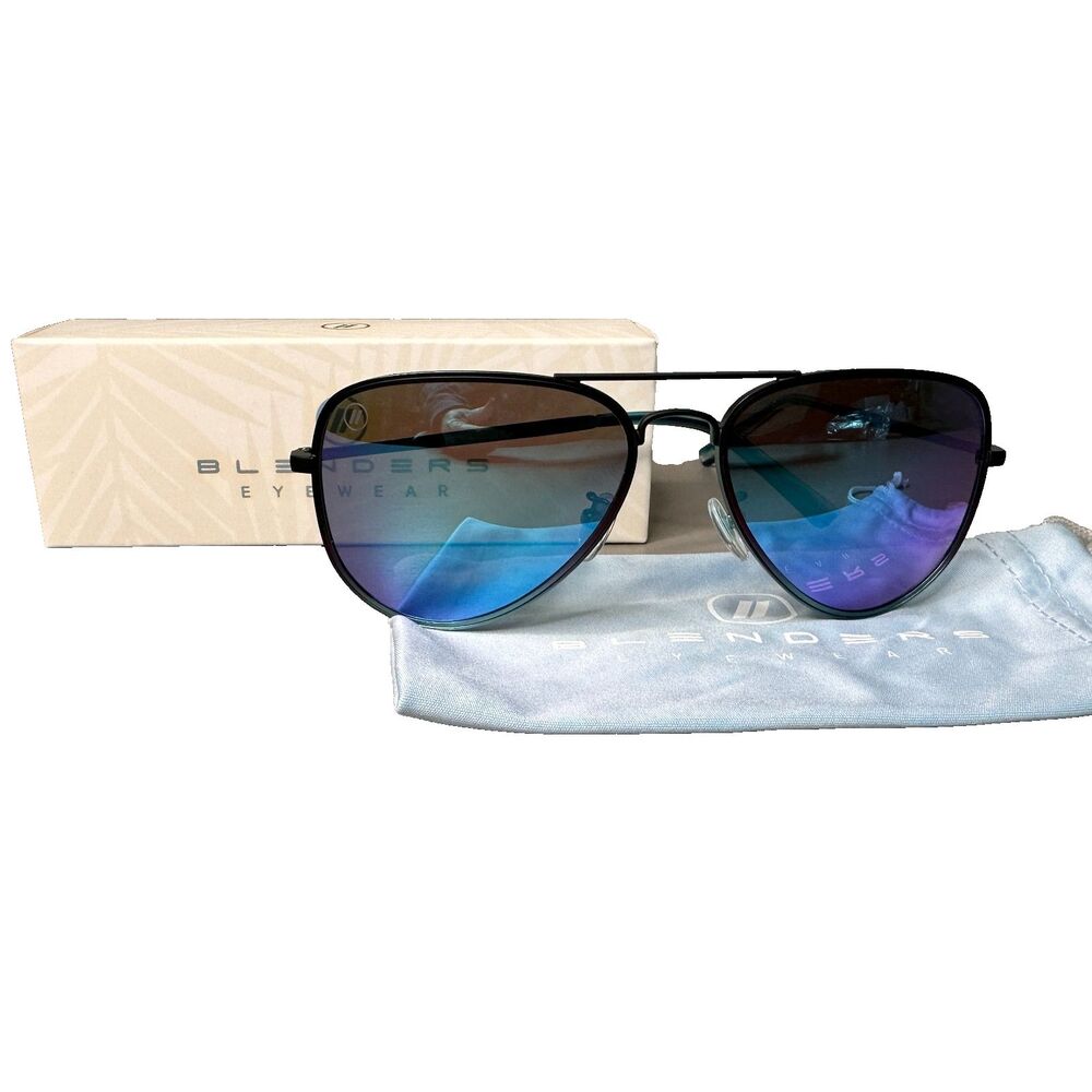 Blenders Planet Nine Sunglasses Polarized Blue Mirrored Lenses